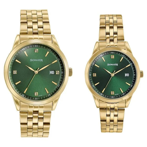 Sonata Jashn Quartz Analog Watch For Couple 7721287126YM01
