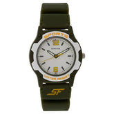 SF Quartz Analog White Dial Plastic Strap Watch for Men 7921pp15