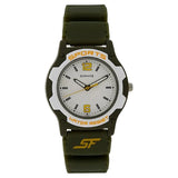 SF Quartz Analog White Dial Plastic Strap Watch for Men 7921pp15