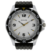 SF Quartz Analog White Dial Watch for Men 7930pp01