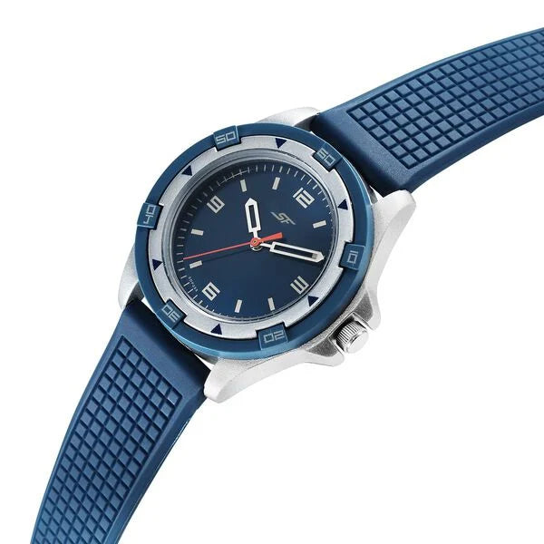 SF Sporty Blue Dial Polyurethane Strap Watch for Men 7930pp21w - KRISHNA WATCH COMPANY