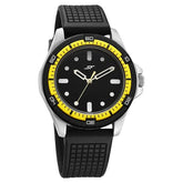 SF Sporty Black Dial Polyurethane Strap Watch for Men 7930pp22w