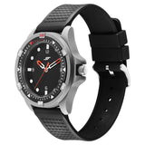SF Sporty Black Dial Polyurethane Strap Watch for Men 7930pp23w