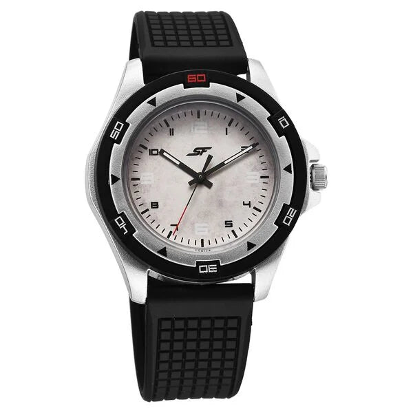 SF Sporty Analogs Quartz Analog Multicoloured Dial Black Plastic Strap Watch For Men 7930pp30w - KRISHNA WATCH COMPANY