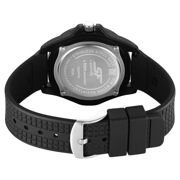 SF Sporty Analogs Quartz Analog Multicoloured Dial Black Plastic Strap Watch For Men 7930pp32w - KRISHNA WATCH COMPANY
