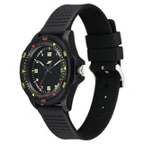 SF Sporty Analogs Quartz Analog Black Dial Black Plastic Strap Watch For Men 7930pp34w