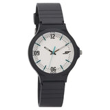 SF Quartz Analog White Dial Plastic Strap Watch for Men 7964pp07w
