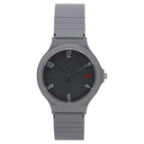 SF Quartz Analog Black Dial Plastic Strap Watch for Men 7964pp10w