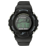SF Digital Round Dial Plastic Strap Watch For Men 7982pp03