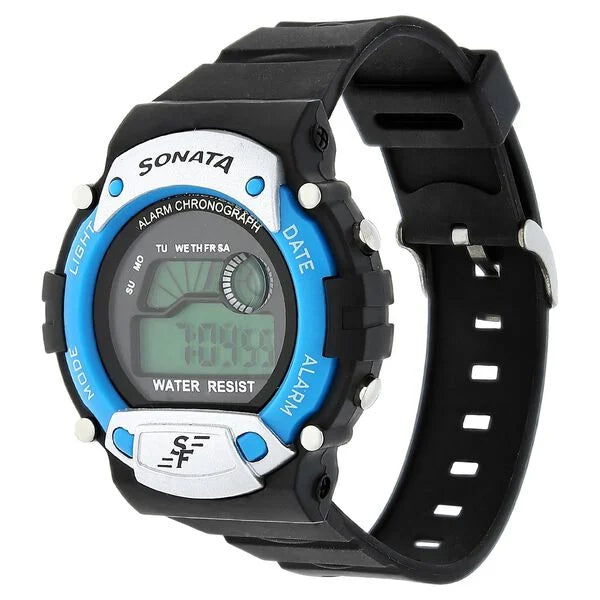 SF Digital Dial Plastic Strap Watch for Men 7982pp04 - KRISHNA WATCH COMPANY