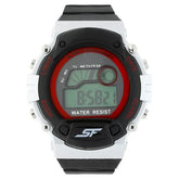 SF Digital Dial Black Plastic Strap Watch for Men 7982pp06