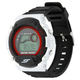 SF Digital Dial Black Plastic Strap Watch for Men 7982pp06