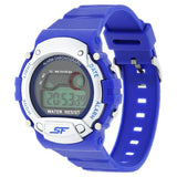 SF Digital Dial Blue Plastic Strap Watch for Men 7982pp07