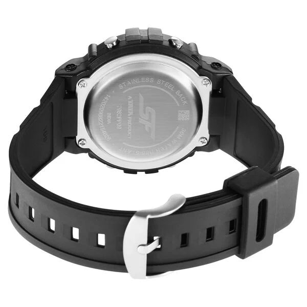 Sonata Digital Dial Black Plastic Strap Watch for Men 7982pp09 - KRISHNA WATCH COMPANY