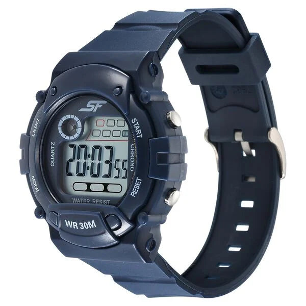 Sonata Digital Dial Grey Plastic Strap Watch for Men 7982pp11 - KRISHNA WATCH COMPANY
