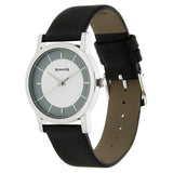 Sonata Quartz Analog White Dial Leather Strap Watch for Men - 7987SL01W
