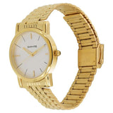 Sonata White Dial Golden Metal Strap Watch - 7987YM05W