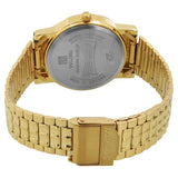 Sonata White Dial Golden Metal Strap Watch - 7987YM05W