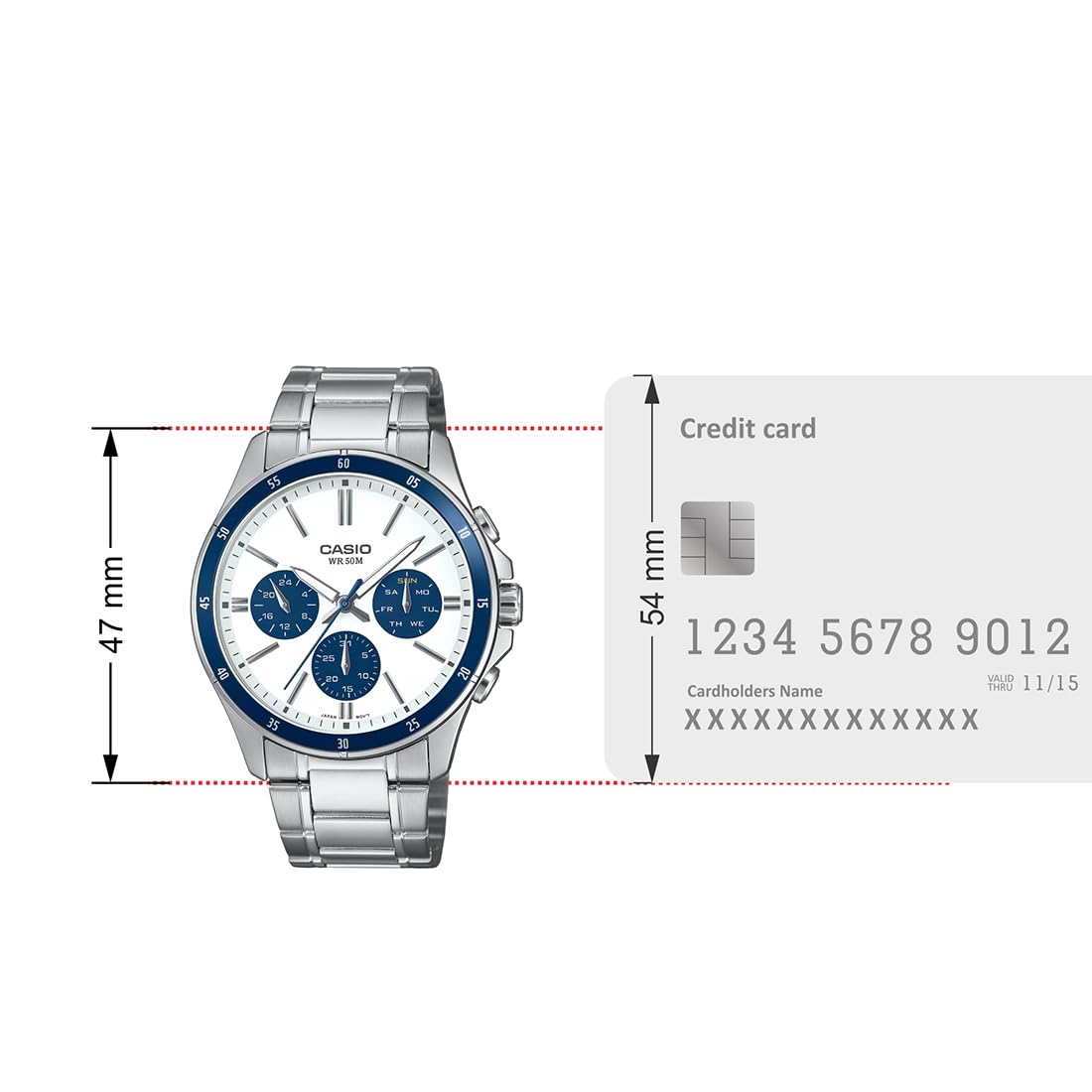 Casio ENTICER MEN MTP-1374D-7A2VDF - A2348 - KRISHNA WATCH COMPANY