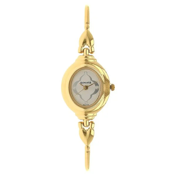 Sonata Quartz Analog Silver Dial Metal Strap Watch for Women 8092ym03 - KRISHNA WATCH COMPANY