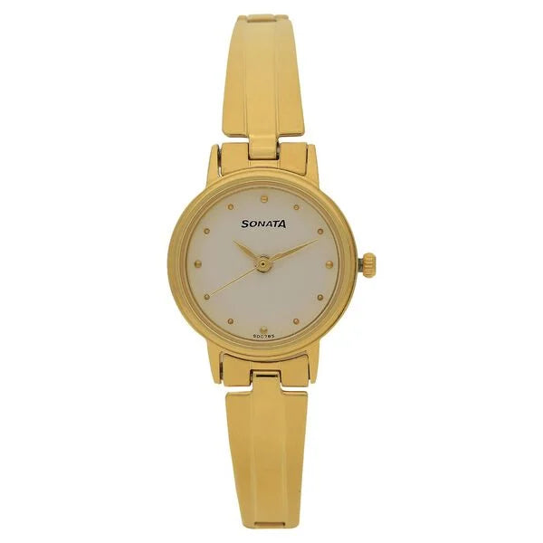 Sonata Quartz Analog Watch for Women - 8096YM04 - KRISHNA WATCH COMPANY