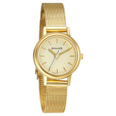 Sonata Essentials Champagne Dial Women Watch With Stainless Steel Strap 8096YM08
