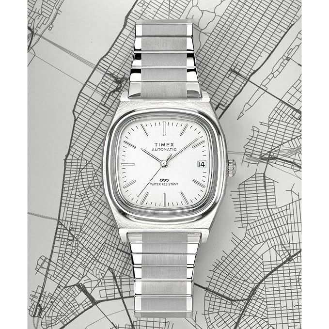 Timex® Automatic 1983 E Line Reissue Expansion Band Watch - TW2W70800UJ - KRISHNA WATCH COMPANY