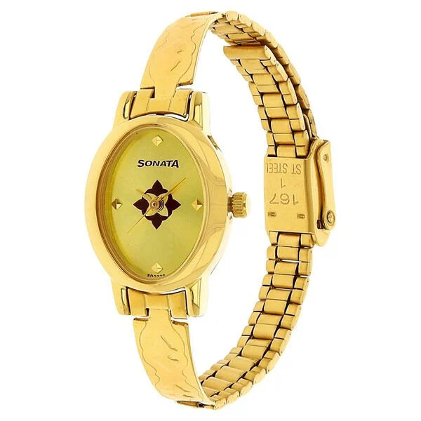 Sonata Quartz Analog Watch for Women - 8100YM04 - KRISHNA WATCH COMPANY