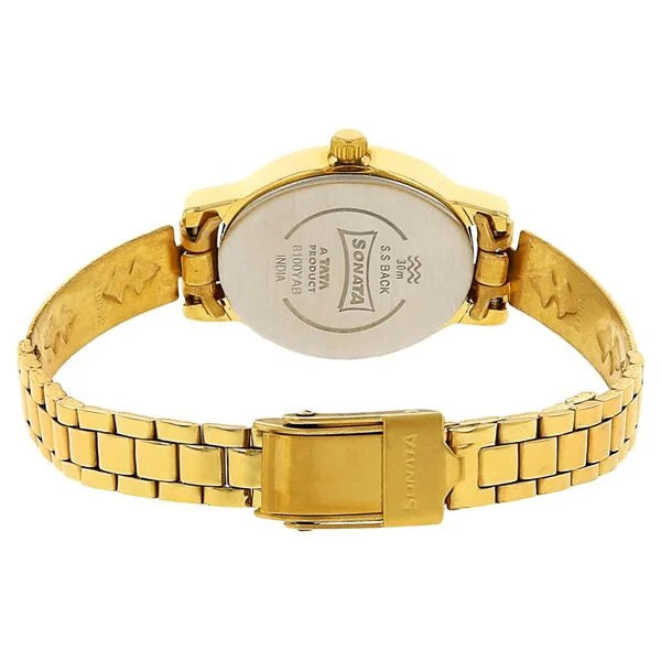 Sonata Quartz Analog Watch for Women - 8100YM04 - KRISHNA WATCH COMPANY