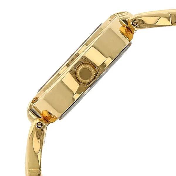 White Dial Golden Metal Strap Watch - 8109YM01 - KRISHNA WATCH COMPANY
