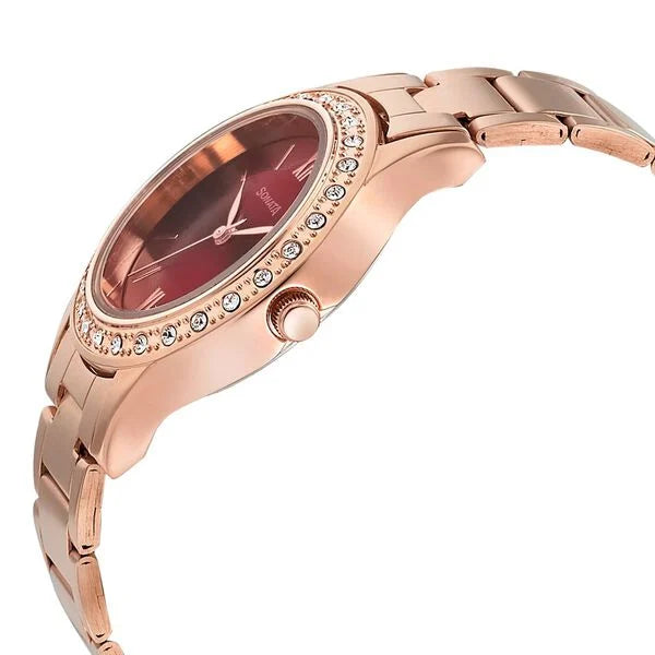 Sonata Blush It Up Maroon Dial Women Watch 8123wm02 - KRISHNA WATCH COMPANY