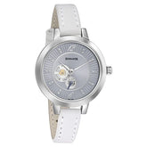 Sonata Unveil Blue Dial Women Watch With Leather Strap 8141sl04