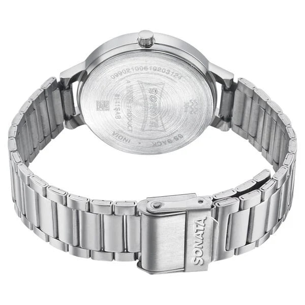 Sonata Play Silver Dial Women Watch 8141sm07 - KRISHNA WATCH COMPANY