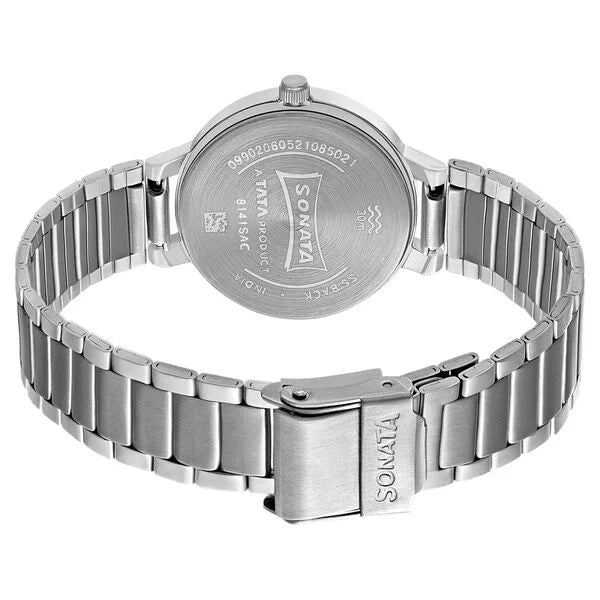 Sonata Unveil Quartz Multifunction Stainless Steel Strap Watch for Women 8141sm14 - KRISHNA WATCH COMPANY