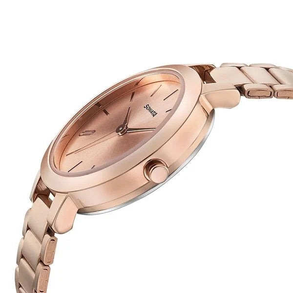 Sonata Play Rose Gold Dial Women Watch - 8141WM01 - KRISHNA WATCH COMPANY