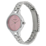 Sonata Steel Daisies Pink Dial Women Watch - NR8151SM03