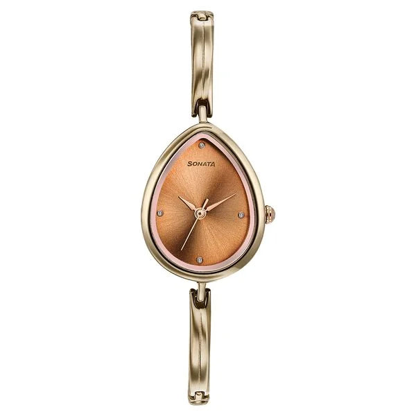 Sonata Colours of Earth Quartz Analog Watch For Women 8169km01 - KRISHNA WATCH COMPANY