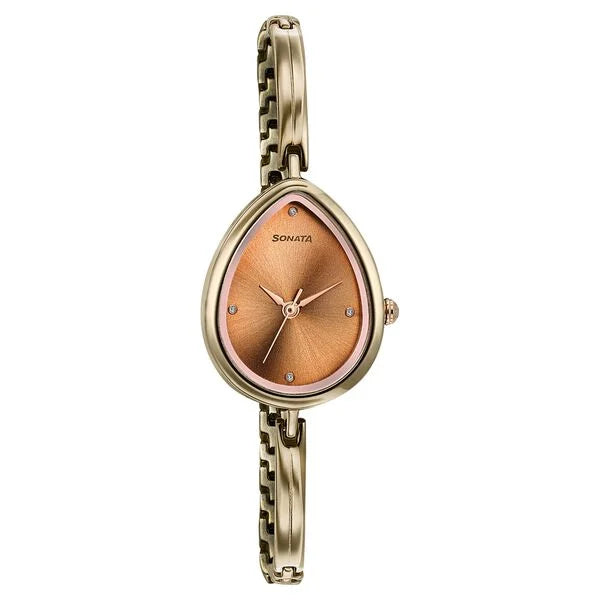 Sonata Colours of Earth Quartz Analog Watch For Women 8169km01 - KRISHNA WATCH COMPANY