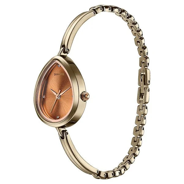 Sonata Colours of Earth Quartz Analog Watch For Women 8169km01 - KRISHNA WATCH COMPANY