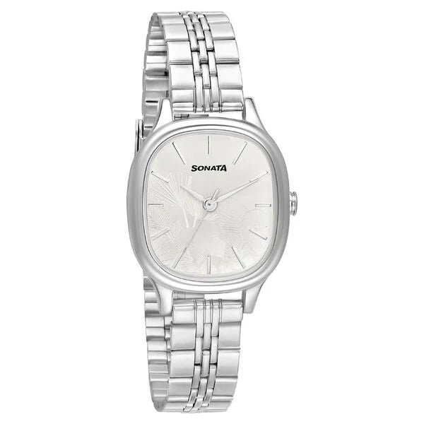 Sonata Linnea Silver Dial Women Watch 8173sm01 - KRISHNA WATCH COMPANY