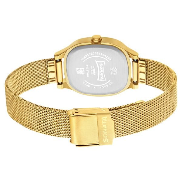 Sonata Linnea Green Dial Women Watch With Stainless Steel Strap 8173YM02 - KRISHNA WATCH COMPANY