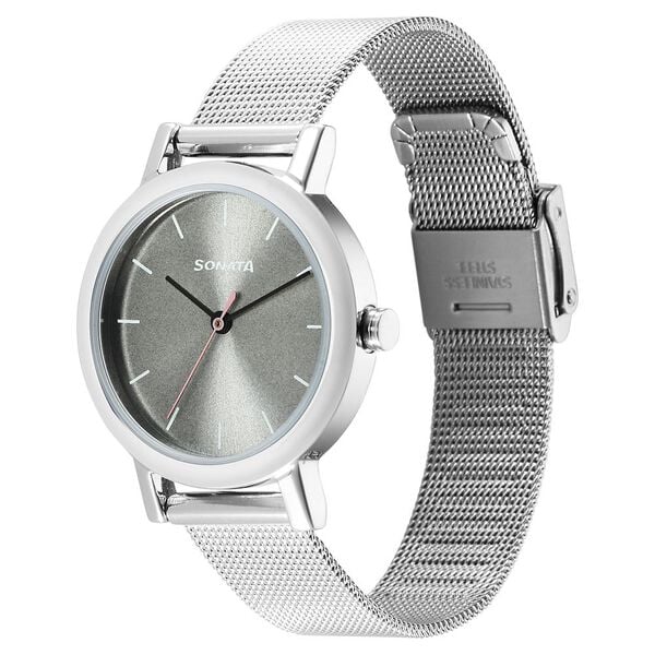 Sonata Ladies Essentials Watch for Women - 8174SM04 - KRISHNA WATCH COMPANY