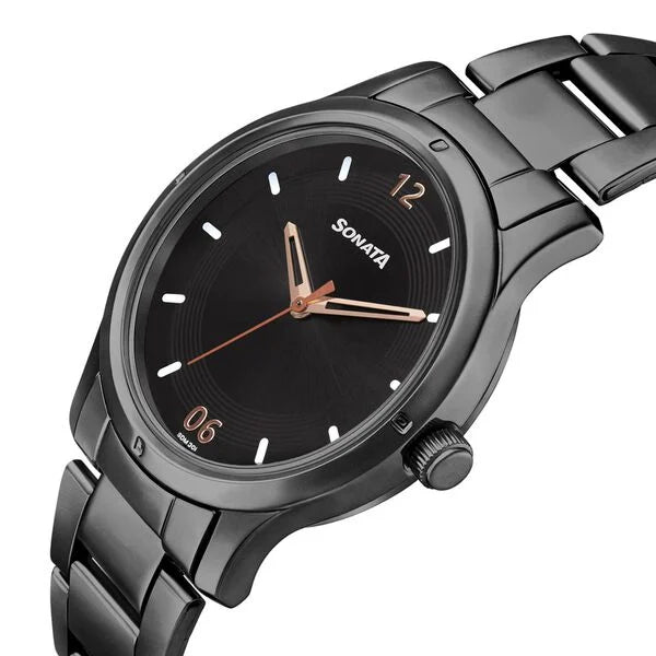 Sonata Women of Steel Watch for Women 8183nm02 - KRISHNA WATCH COMPANY