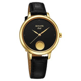 Sonata’s first ever watch embedded with a 22kt 0.15 gms gold coin on the dial watch for Women - 8190YL01