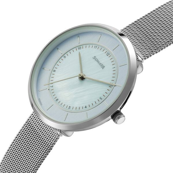 Sonata Modern Edit Quartz Analog Watch For Women 8193sm01 - KRISHNA WATCH COMPANY