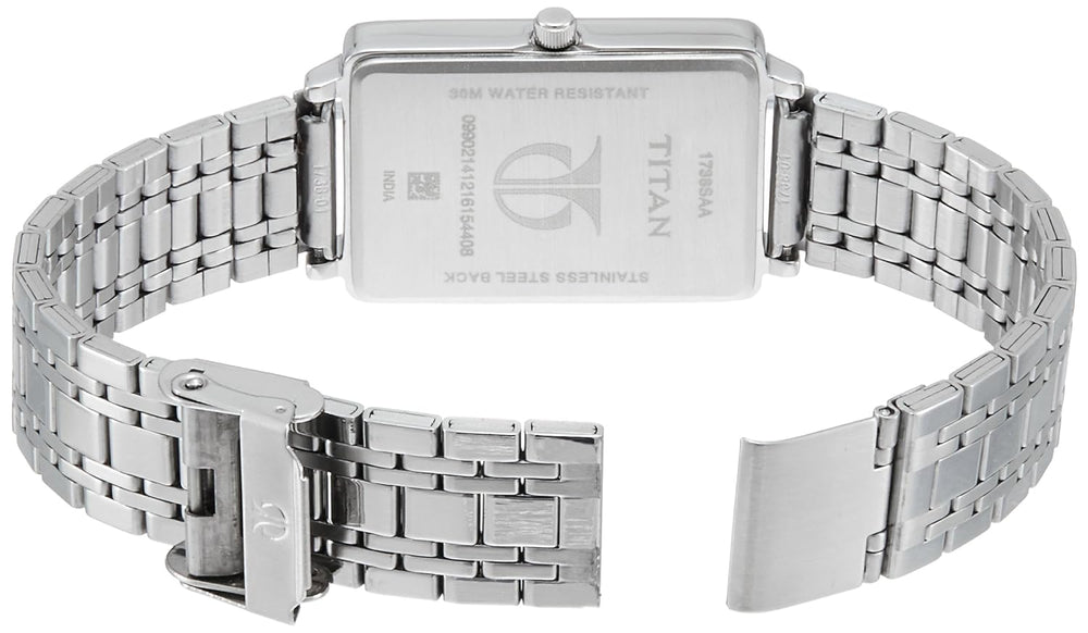 Titan White Dial Two Toned Stainless Steel Strap Watch Nk1738sm01 (Dg389) - KRISHNA WATCH COMPANY