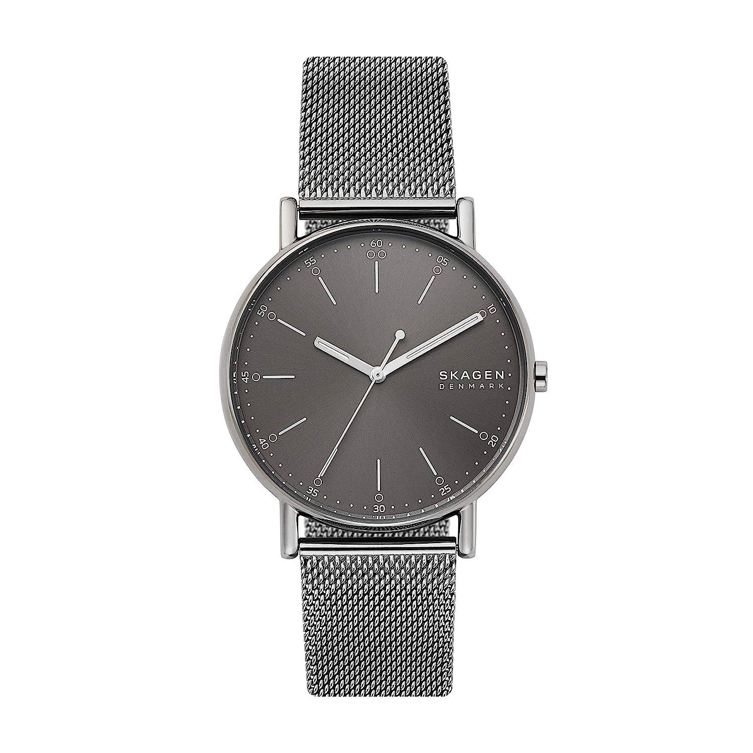 Signatur Three-Hand Gray Steel Mesh Watch SKW6577 - KRISHNA WATCH COMPANY