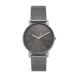 Signatur Three-Hand Gray Steel Mesh Watch SKW6577 - KRISHNA WATCH COMPANY