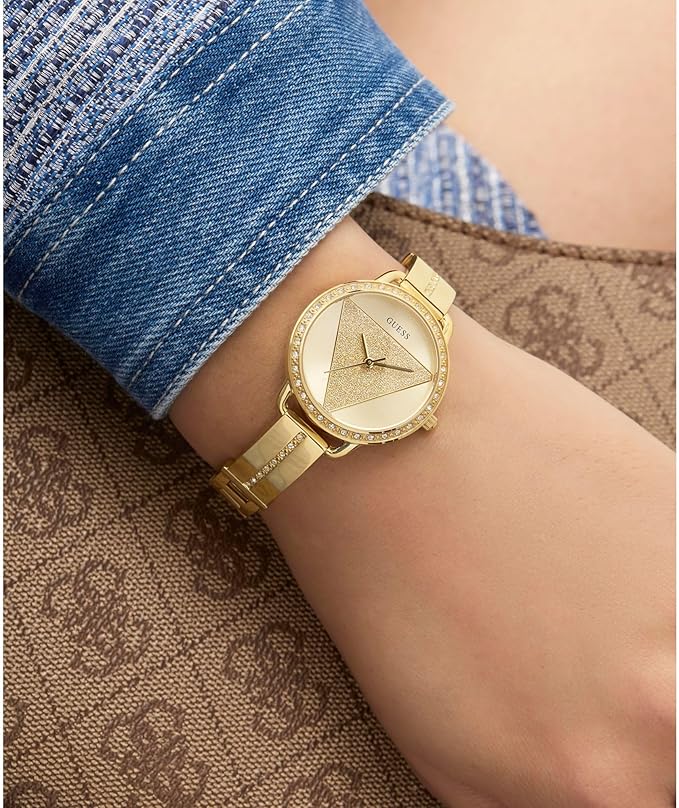 GUESS TRI BELLINI Ladies Gold Tone Analog Watch GW0914L2 - KRISHNA WATCH COMPANY