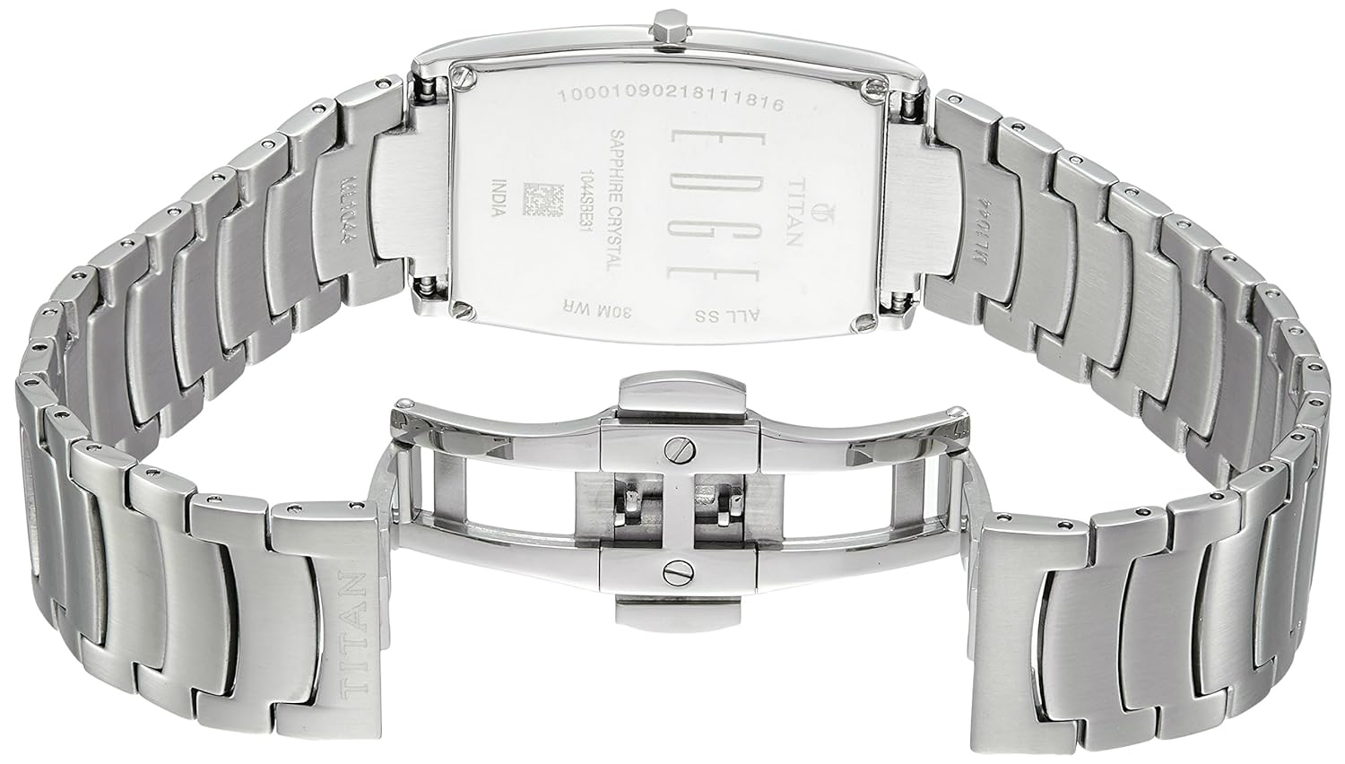 Titan Edge Silver Dial Silver Stainless Steel Strap Watch NH1044SM16A (DF658B) - KRISHNA WATCH COMPANY
